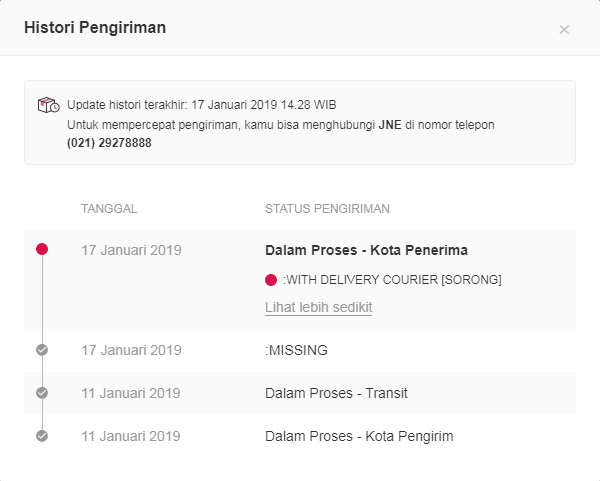 Transaksi di BukaLapak Barang Hilang Di Bandara Oleh JNE