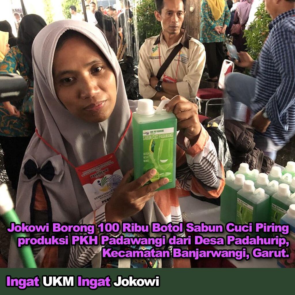 Jokowi Borong 100 Ribu Botol Sabun Cuci Piring Seharga Rp 2 Miliar