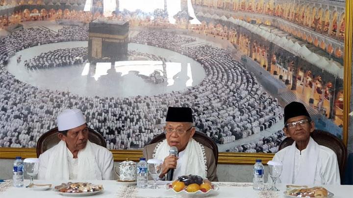 Ma'ruf Amin Akui Berat Ungguli Prabowo di Bandung Raya