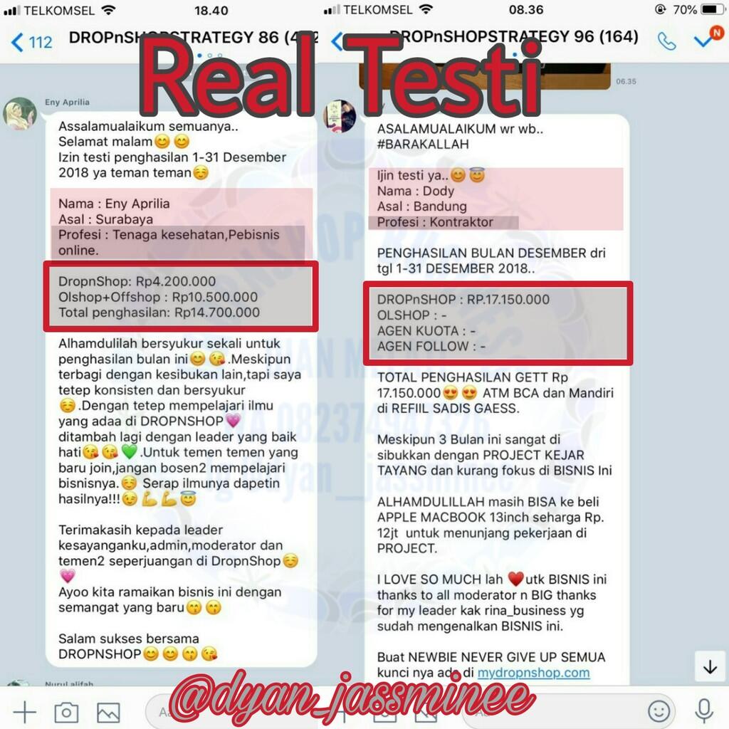 Lowongan kerja online "DROPNSHOP"