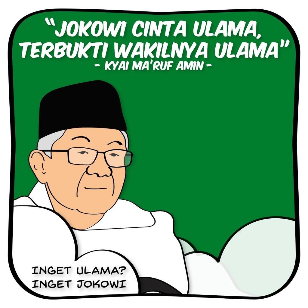 Ma'ruf Amin: Jokowi Cinta Ulama, Terbukti Wakilnya Ulama