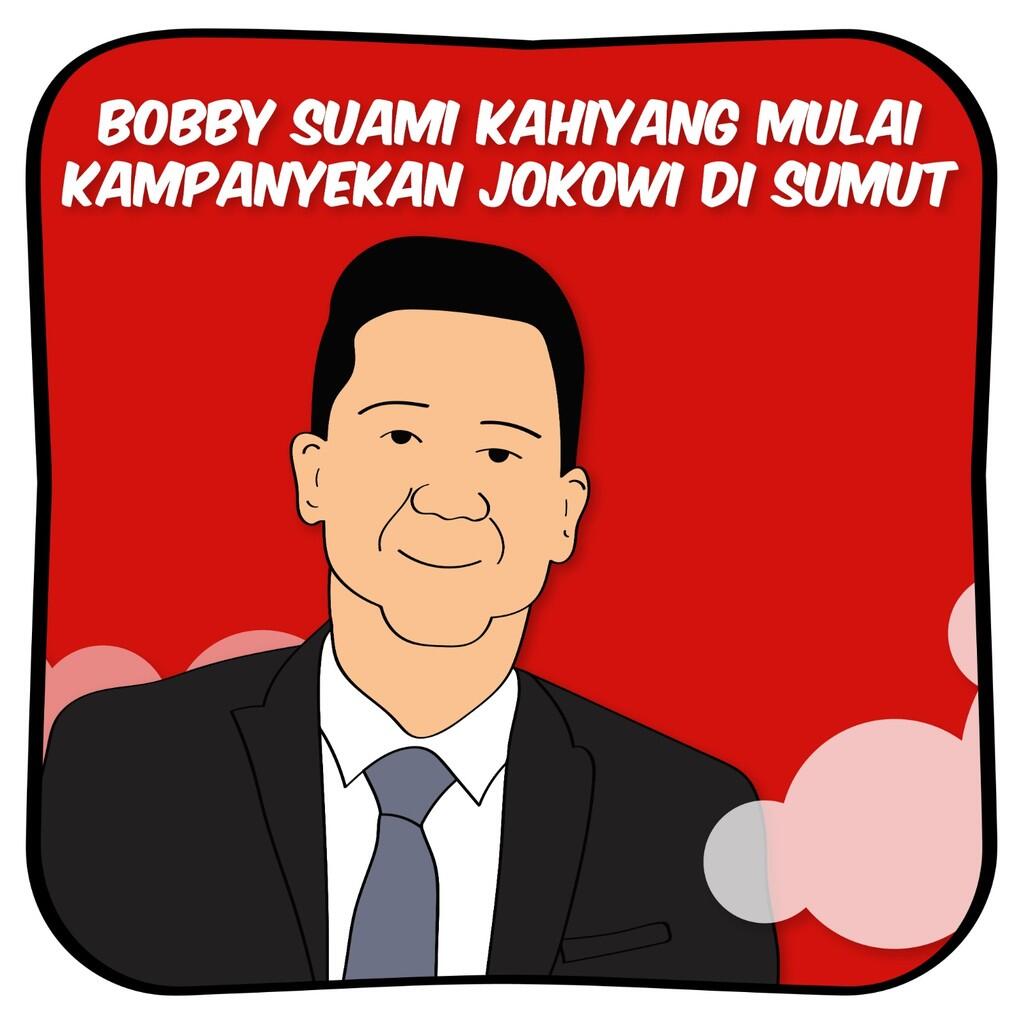 Bobby Suami Kahiyang Mulai Kampanyekan Jokowi di Sumut