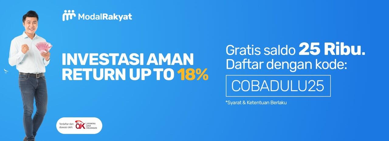 Resmi &amp; Terdaftar di OJK - Peluang Investasi Return 18% di Modal Rakyat