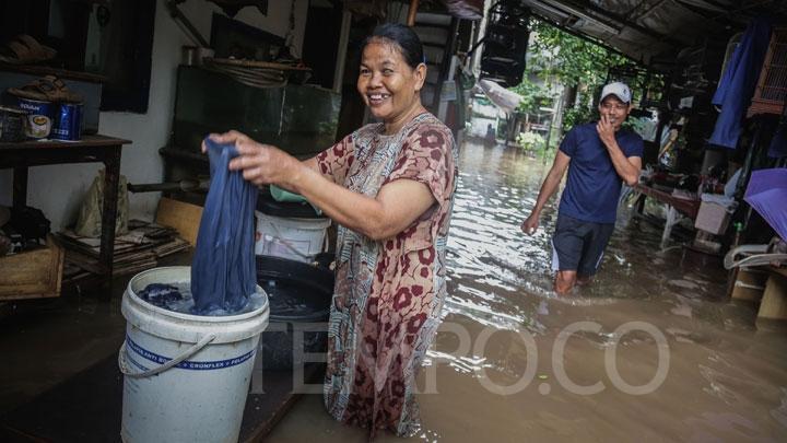 Kali Krukut Meluap, Kawasan Cilandak Timur Banjir