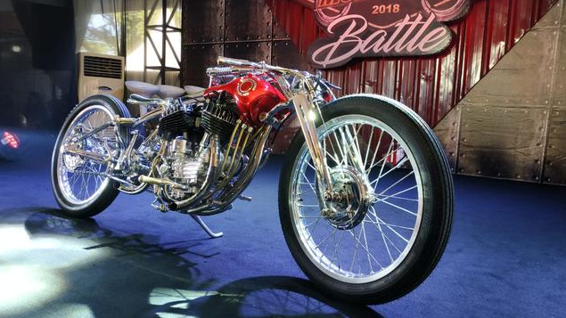 Motor Kustom Karya Anak Bangsa Ini Raih Nominasi Ketiga di Verona