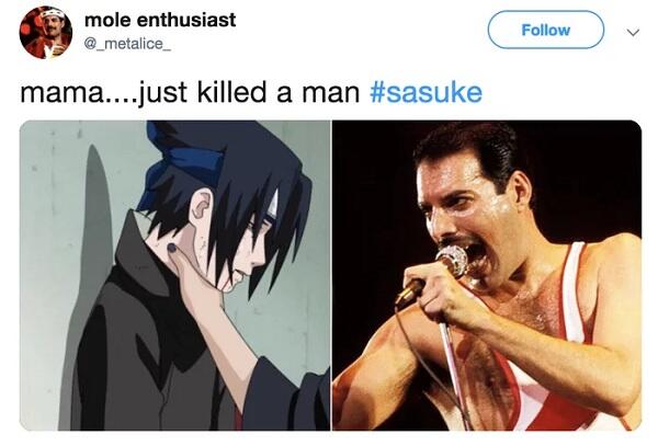 Ada Apa Ini? Netizen Rame-rame Bikin Meme Sasuke 'DICEKIK'