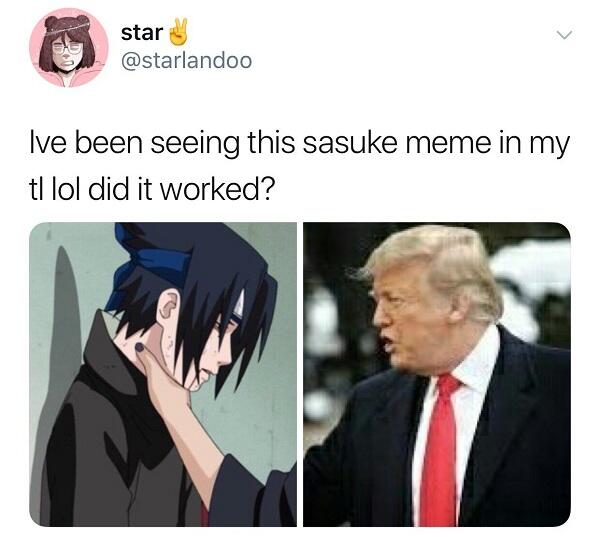 Ada Apa Ini? Netizen Rame-rame Bikin Meme Sasuke 'DICEKIK'