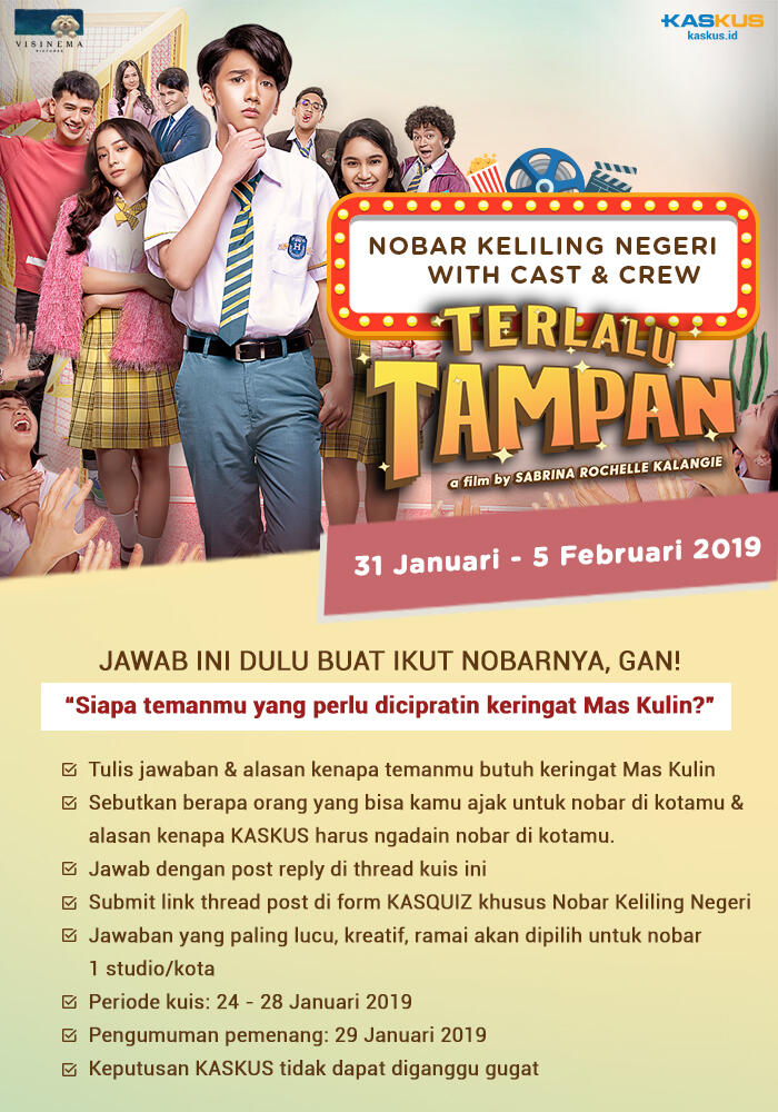 Yuk Nobar Film ‘Terlalu Tampan’ Bersama Cast & Crew Eksklusif di Kota Kalian!