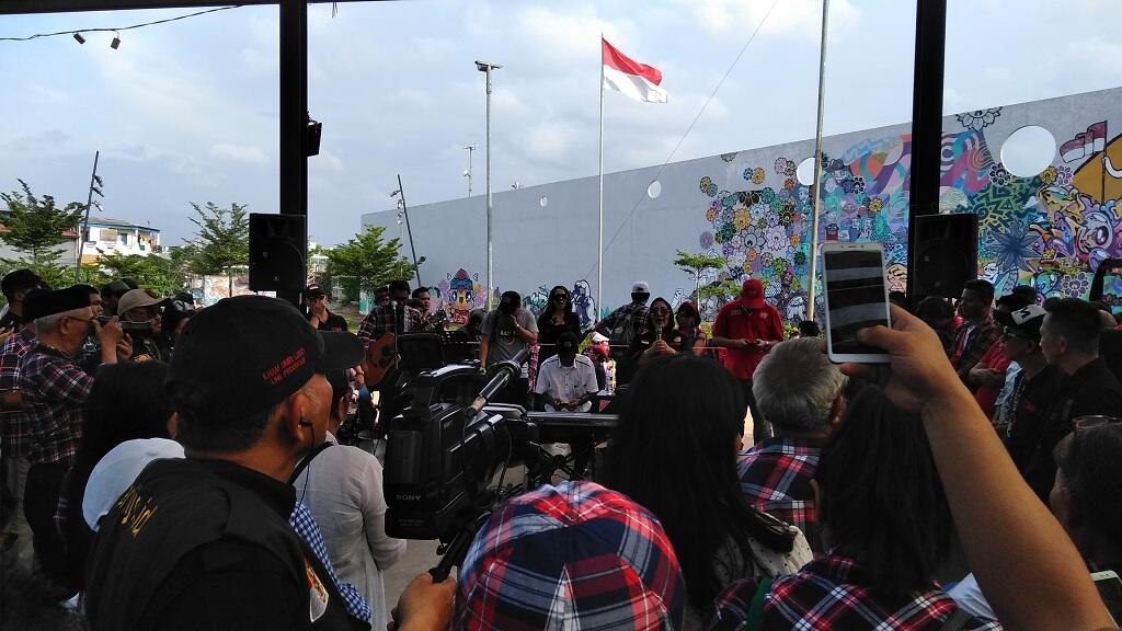 Relawan Rayakan Kebebasan Ahok di Kalijodo