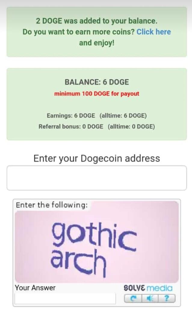 FAUCET DOGE 2-1000 DOGE, BTC 125-50.000SAT, LTC 10.000-5JUTA LIT / 20 MENIT CLAIM