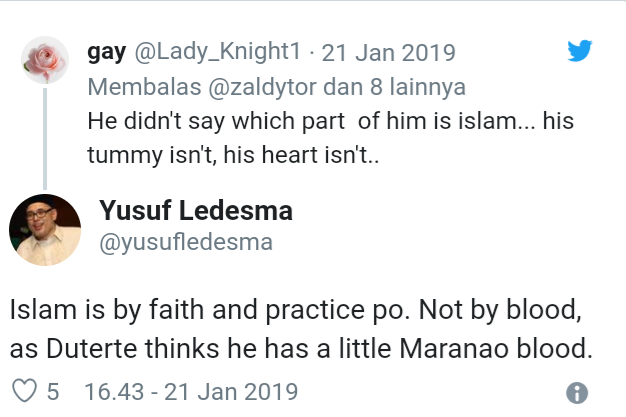 Presiden Filipina: Saya Bukan Katolik, Saya Islam