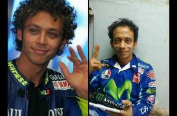 Pria asal Sidoarjo ini Viral, Mukanya Disebut Kembar Dengan Valentino Rossi