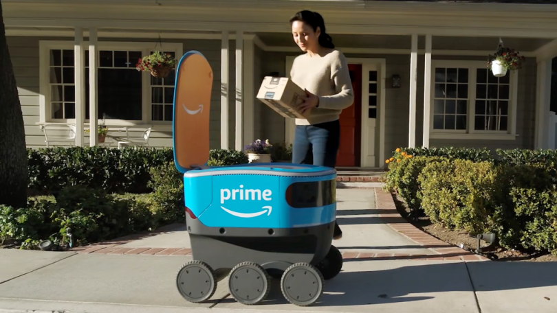 Amazon Uji Coba Robot Pengantar Barang