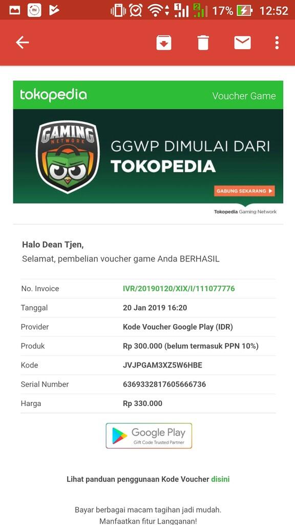 Kecewa dengan produk digital tokopedia