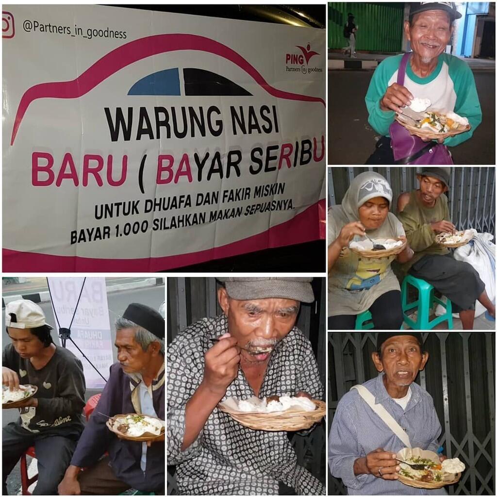 Di Warung Nasi Ini Bayar Rp 1.000 Bisa Makan Sepuasnya