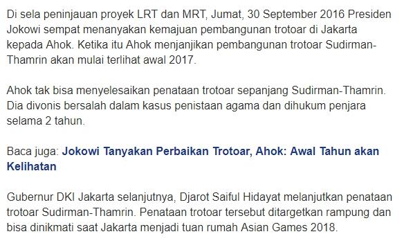 JK Sebut Thamrin Bak Singapura, Priok Seperti Bangladesh