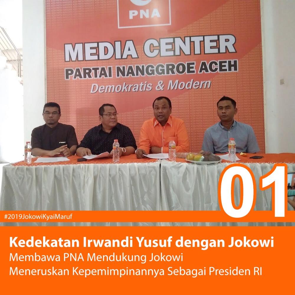 Irwandi Yusuf: Partai Nanggroe Aceh Dukung Jokowi-Ma'ruf Amin