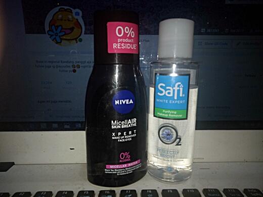 Perang Micellar Water Safi vs Nivea MicellAir Skin Breathe Expert, Bagus mana?