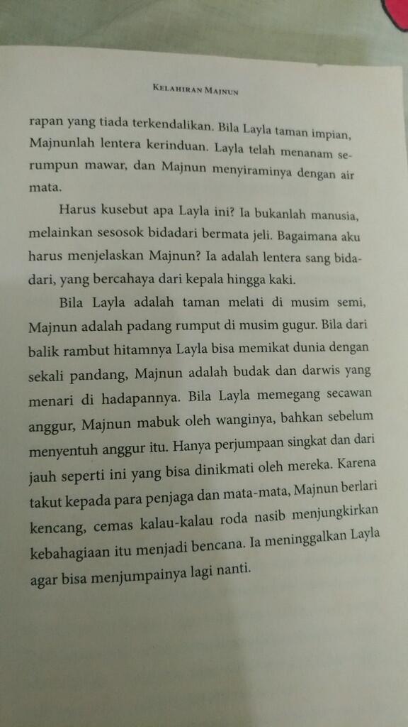 Revie Buku Layla Majnun (The Greatest Love Story) Bikin Perasaan Campur Aduk