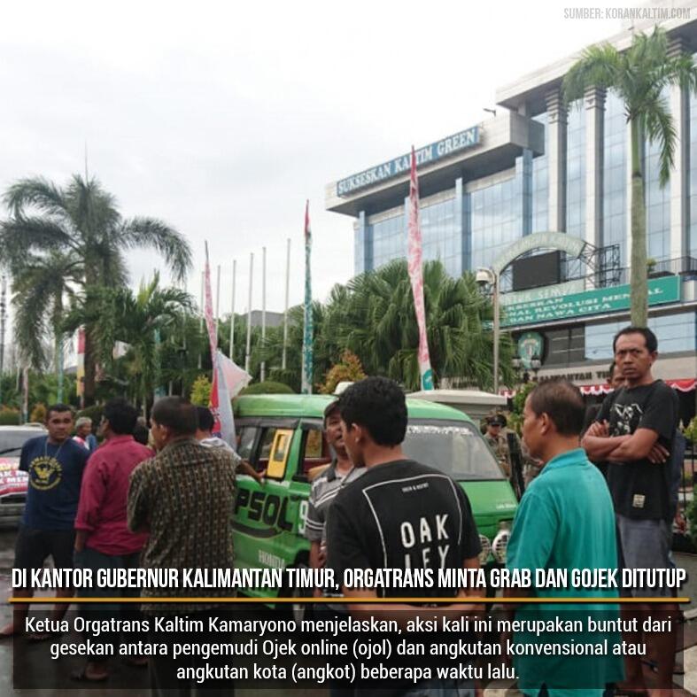Orgatrans di Kaltim Minta Gojek dan Grab Ditutup