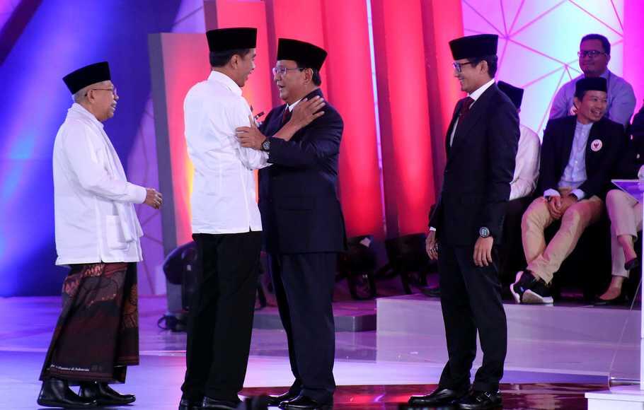 LSI Denny JA: Pascadebat, Elektabilitas Jokowi-Ma'ruf 54,8%, Prabowo-Sandi 31%