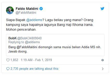 Saling Balas Cuitan Faldo vs Addie MS Gara-gara 'Editan Poster Mobil'