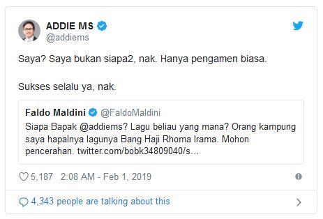 Saling Balas Cuitan Faldo vs Addie MS Gara-gara 'Editan Poster Mobil'