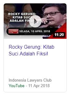 Rocky Gerung, Si Filsuf Sewaan Tergantung 'Order and Bill'