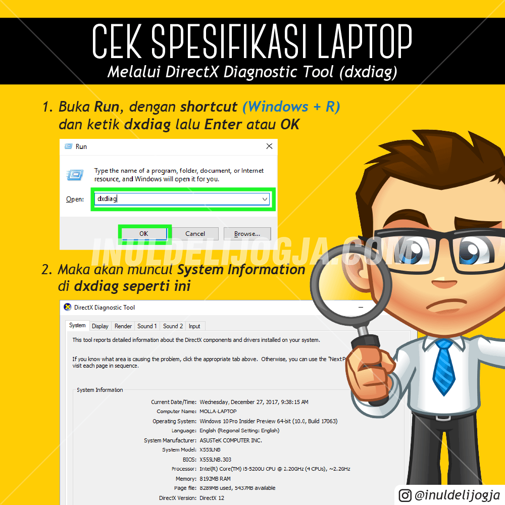 CARA CEK SPESIFIKASI LAPTOP/KOMPUTER – INULDELI JOGJA