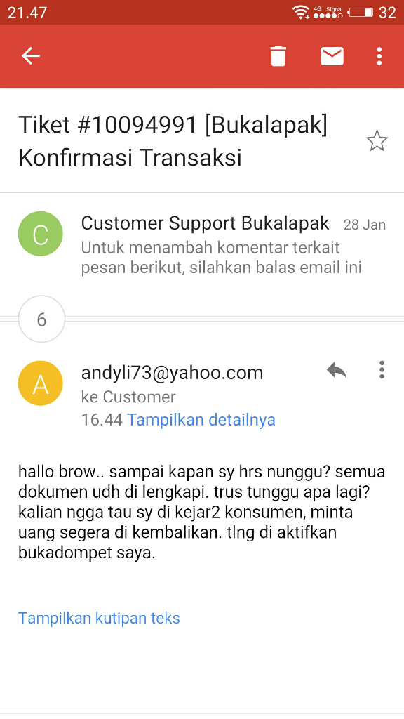 bukalapak transaksi gagal dana di bekukan