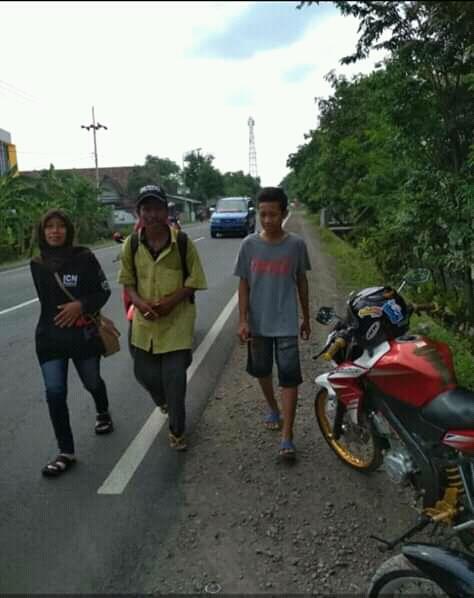 Amiruddin, Jalan Kaki dari Medan ke Banyuwangi Dapat 70 Juta Menggegerkan Jawa Timur