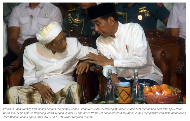 Di Acara Jokowi, Maimun Zubair Salah Sebut Prabowo Jadi Pemimpin