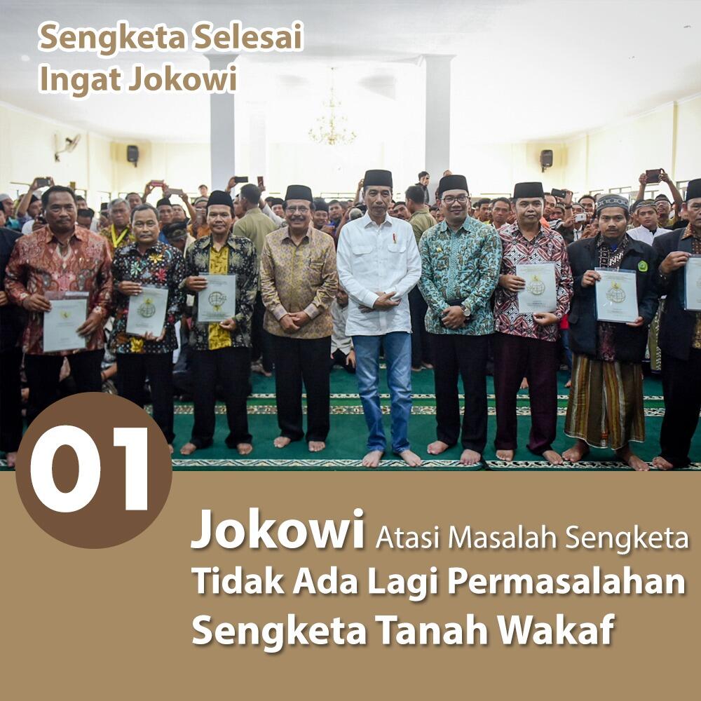 Jokowi : Saya Enggak Ingin Dengar Lagi Sengketa Tanah Wakaf