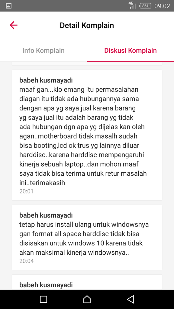 BUKALAPAK Selesaikan Komplain Secara Sepihak