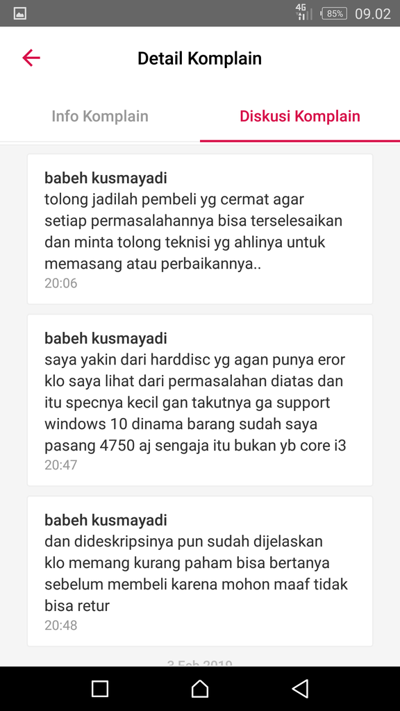 BUKALAPAK Selesaikan Komplain Secara Sepihak