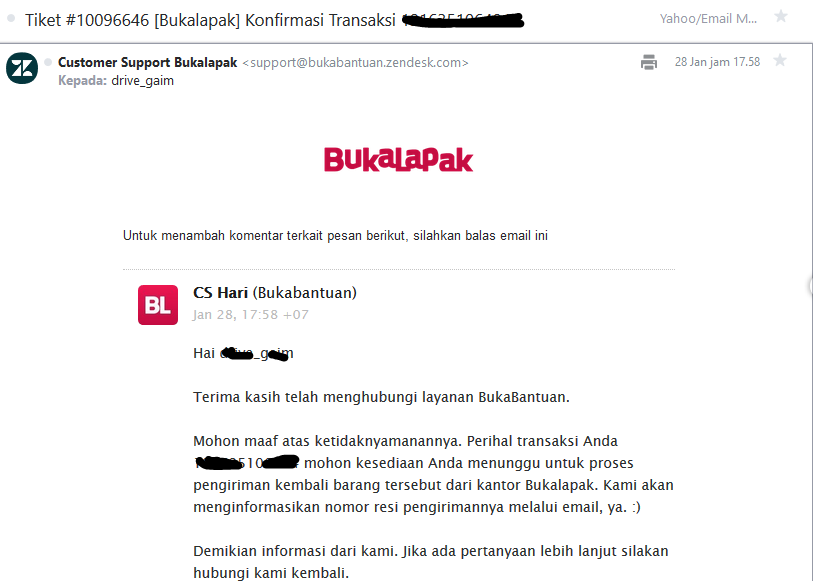 Dear Bukalapak segera KEMBALIKAN barang saya !!!