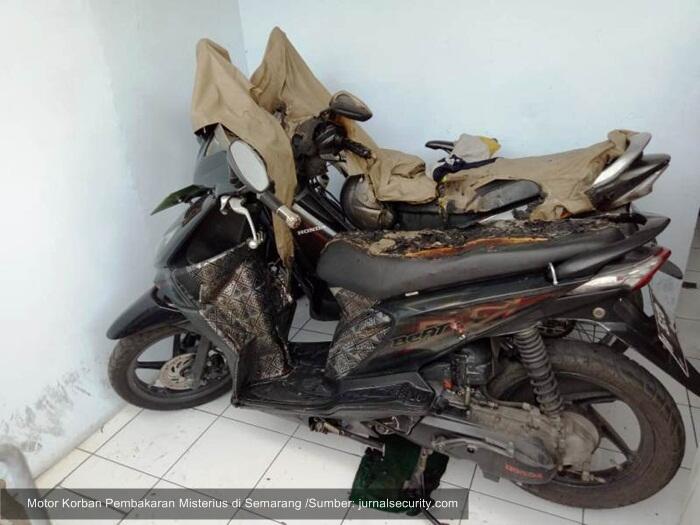 Semarang Mencekam! Aksi Bakar Kendaraan Masih Misterius