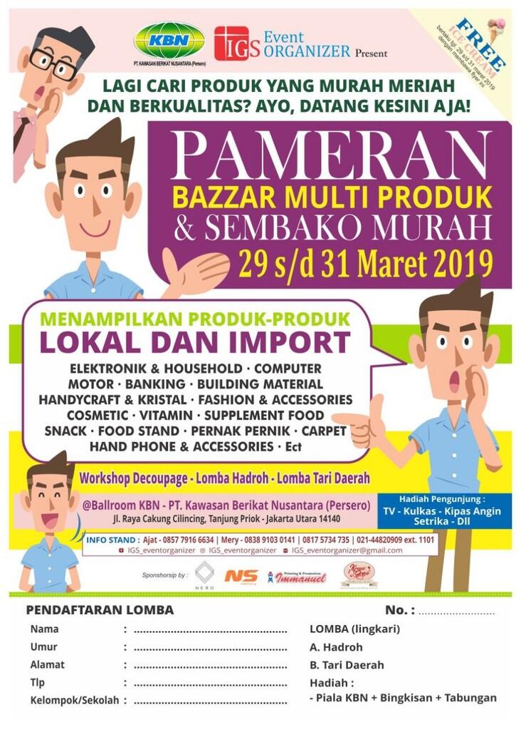 Pameran, bazar multiproduk dan sembako murah