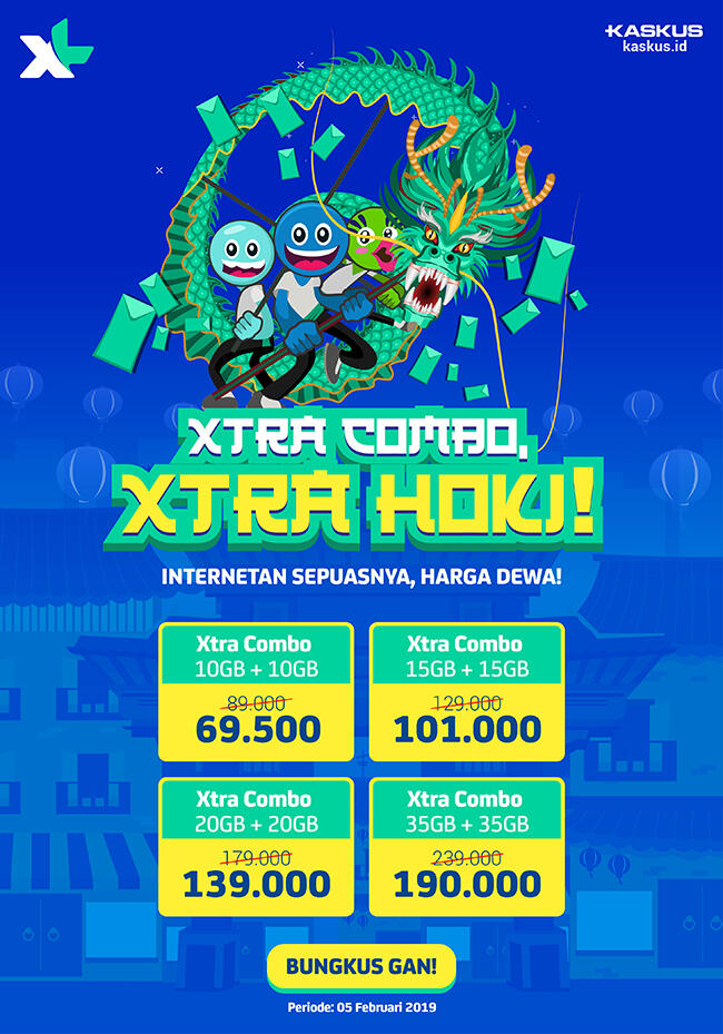 Nikmati Xtra Hoki dengan Promo Paket XL Xtra Combo!