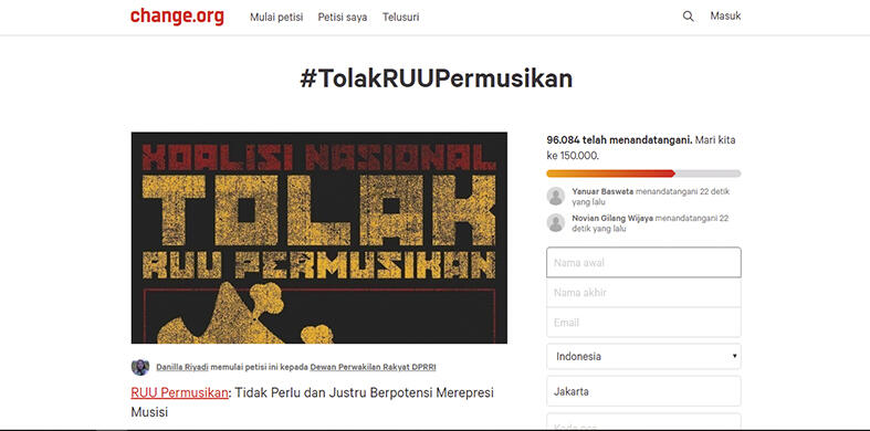 RUU Permusikan yang Kontradiktif dengan karakter pemimpin kita