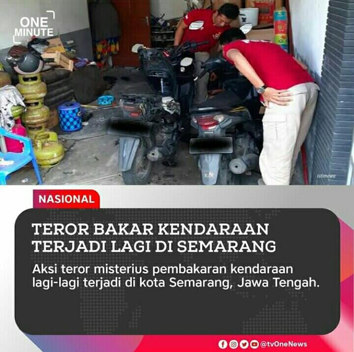 Sejumlah Fakta Teror Pembakaran Mobil Disusul Pembakaran Motor Jawa Tengah