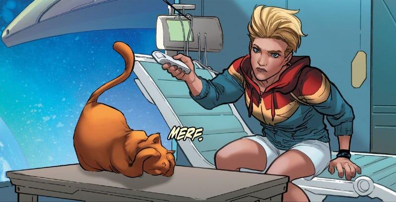 Kupas Misteri Kucing Alien ‘Peliharaan’ Captain Marvel?