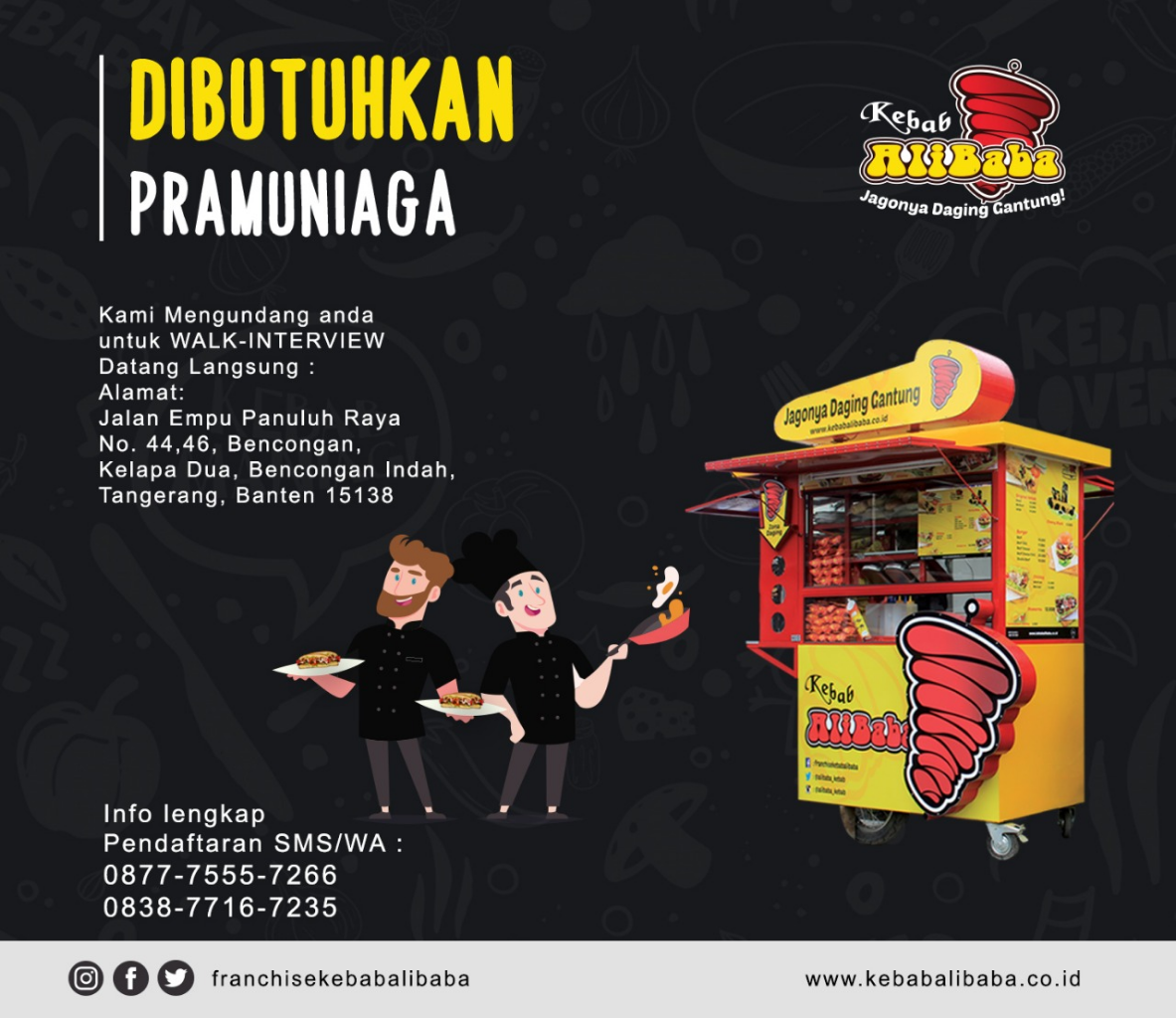 Dibutuhkan Pramuniaga Kebab Alibaba // Lowongan Kerja // JOIN US!!