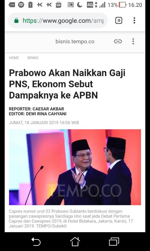 Gerindra: Memprihatinkan, Utang Terbesar Ternyata untuk Belanja Pegawai