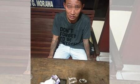 Jaga Malam Sambil Jual Ganja, Pria Tionghoa Diboyong ke Polsek Tanjung Morawa