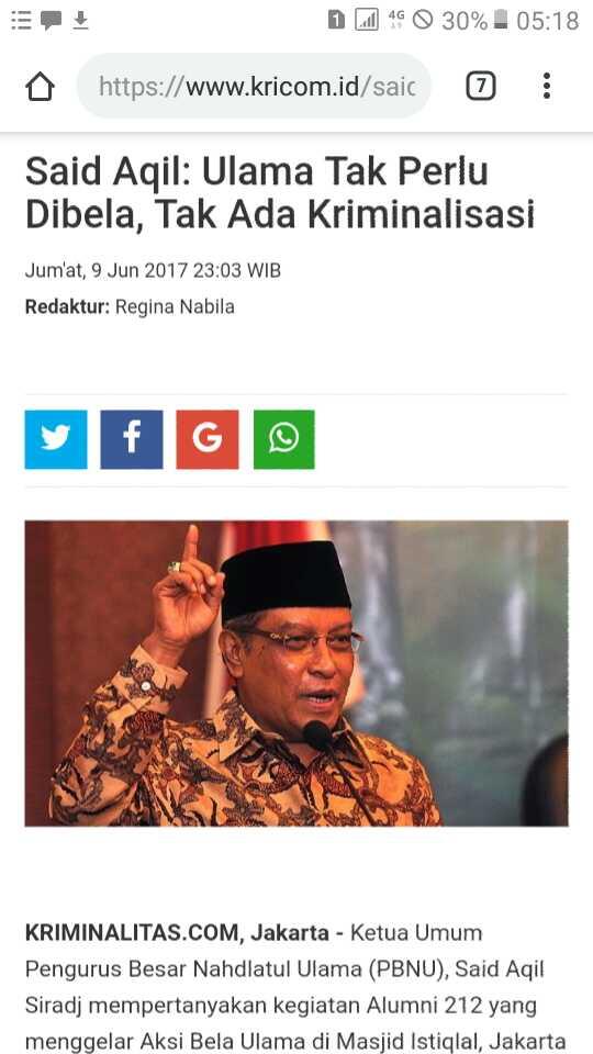 Respons Puisi Fadli Zon, #AksiBelaKiai Menggema di Dunia Maya