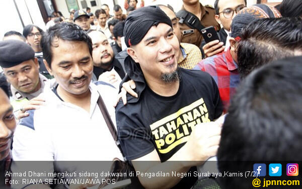 Ahmad Dhani di Rutan Medaeng, Satu Blok dengan Bos Pasar Turi