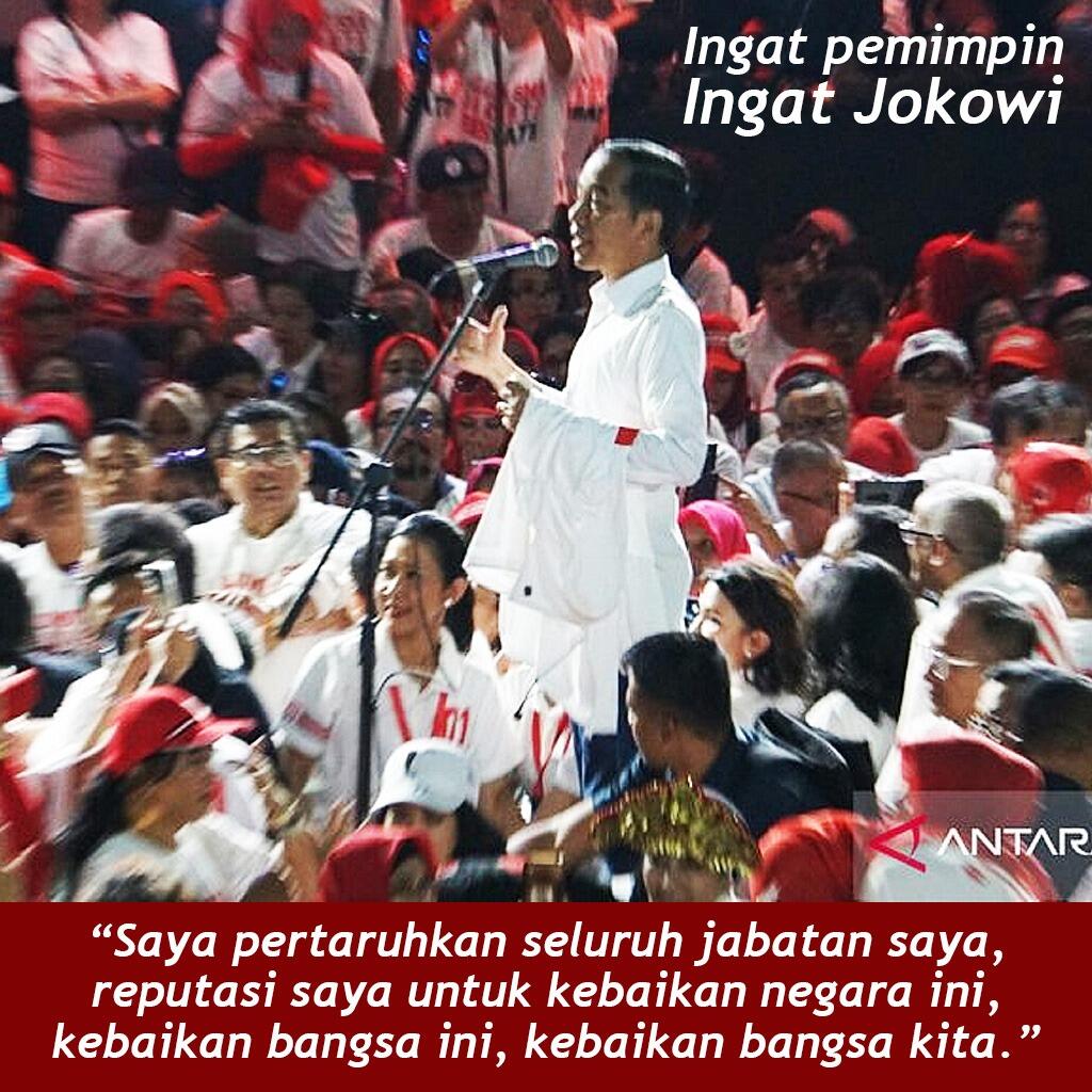 Jokowi: Saya Pertaruhkan Jabatan dan Reputasi untuk Bangsa ini