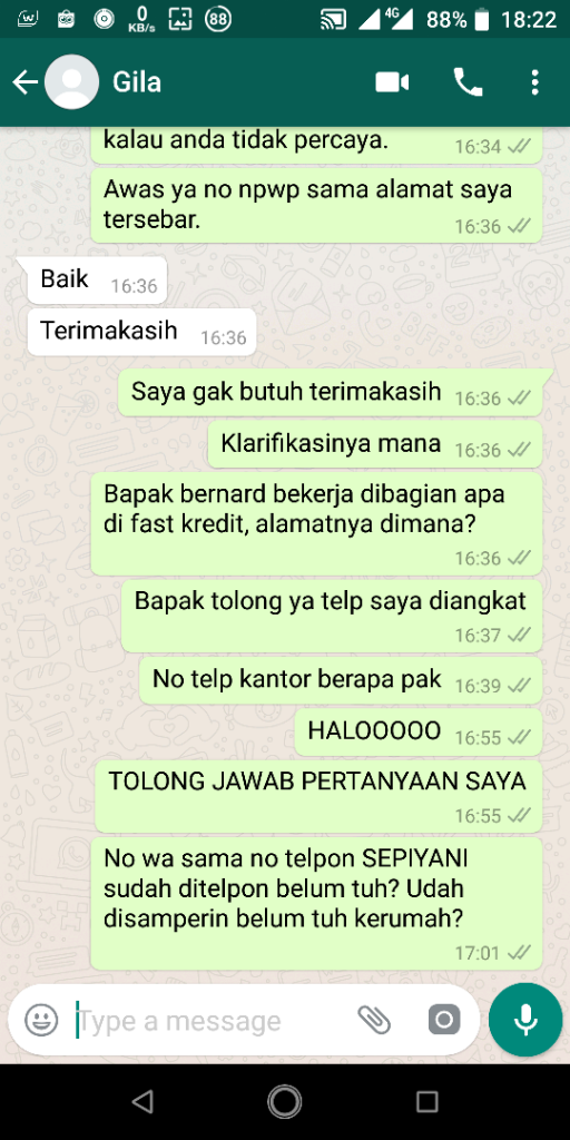 Penipuan Oleh Marketing Nakal