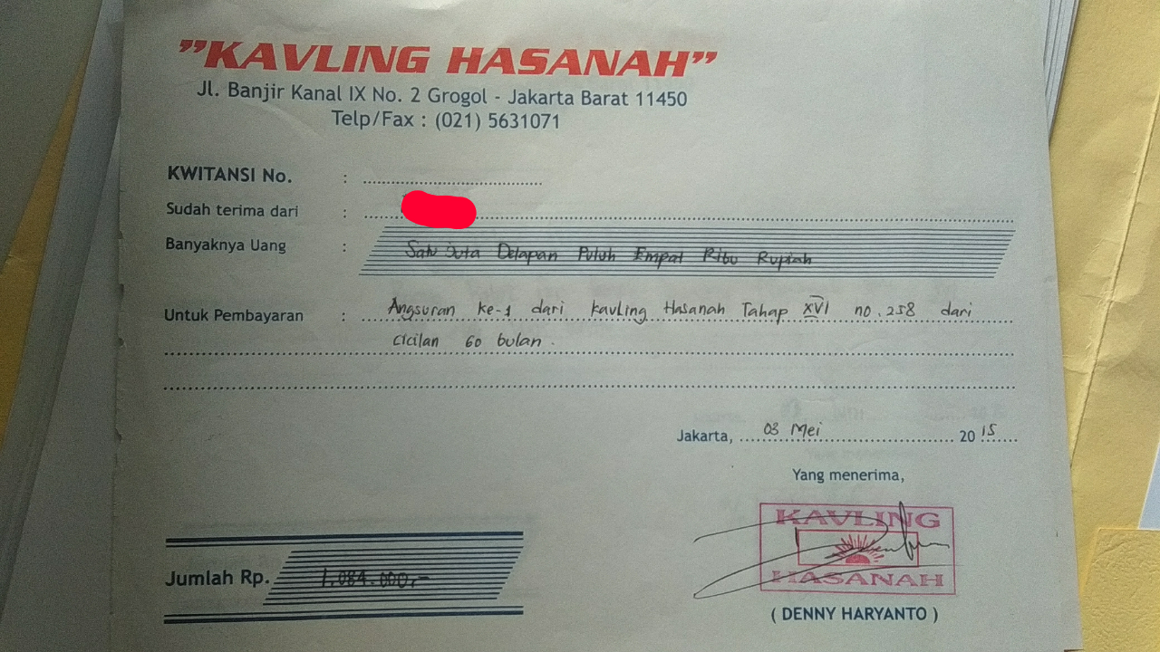 Kavling Hasanah Cikarang bermasalah,Kapan Uang Saya Dikembalikan?(PT.Hasanah Firdema)